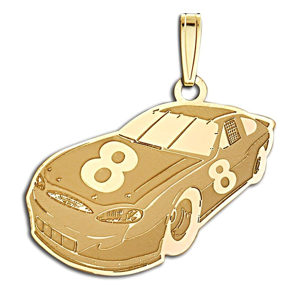Custom Racecar Charm or  Pendant w/Number