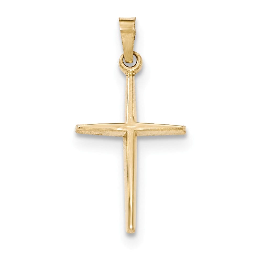14k Polished Latin Cross Pendant