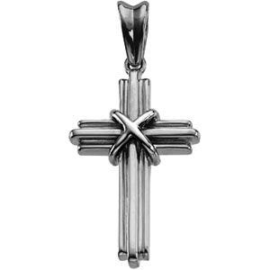 Two-Tone Cross Pendant