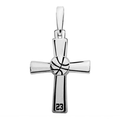 High Polished Basketball Cross w/ Number