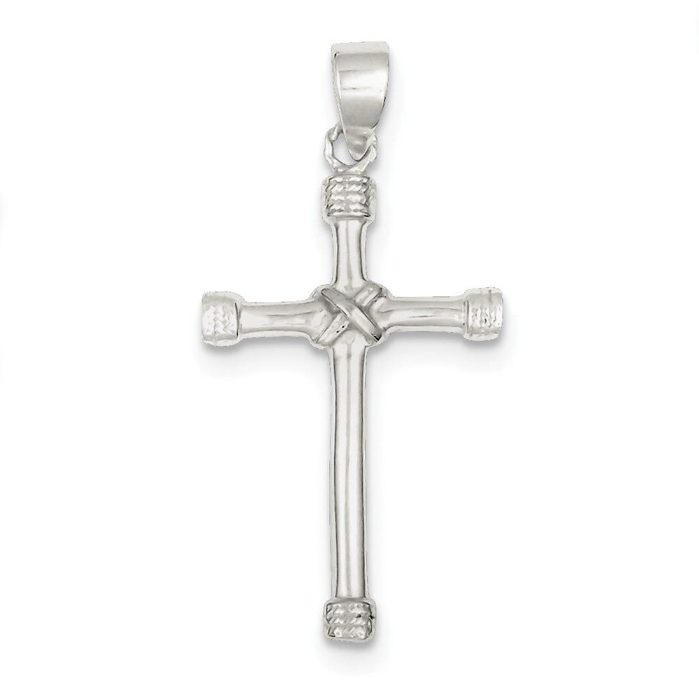 Sterling Silver Polished Cross Pendant