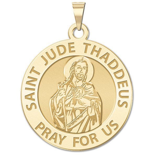 Saint Jude Round Religious Medal