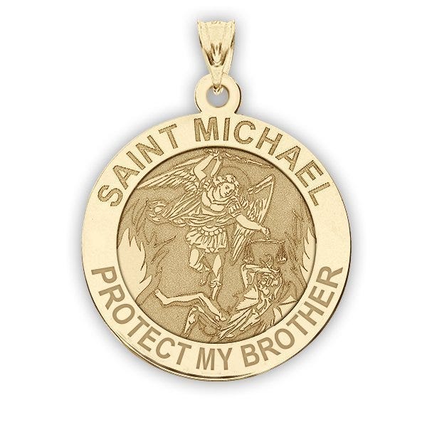 Saint Michael - Protect My Brother - Religious Medal  "EXCLUSIVE"