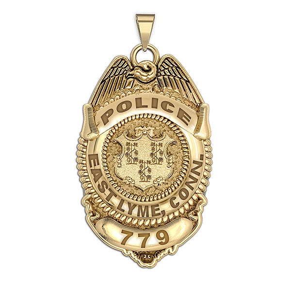 Personalized Connecticut Police Badge with Number & Department