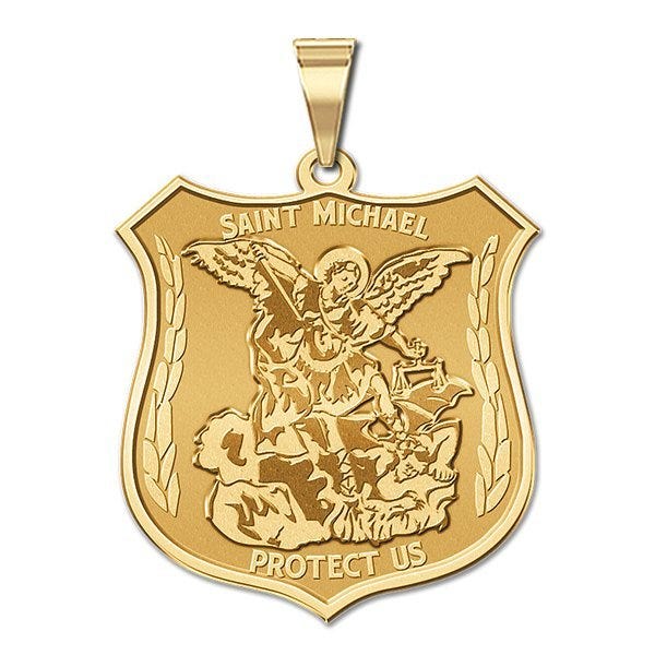 14K Saint Michael Religious Medal