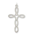 Sterling Silver Laser Designed Cross Charm
