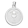 Sterling Silver First Holy Communion Religious Medal