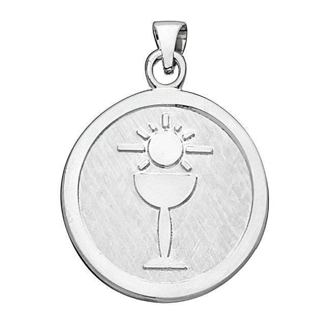 Sterling Silver First Holy Communion Religious Medal