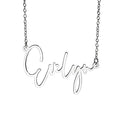 Modern Script Name Necklace