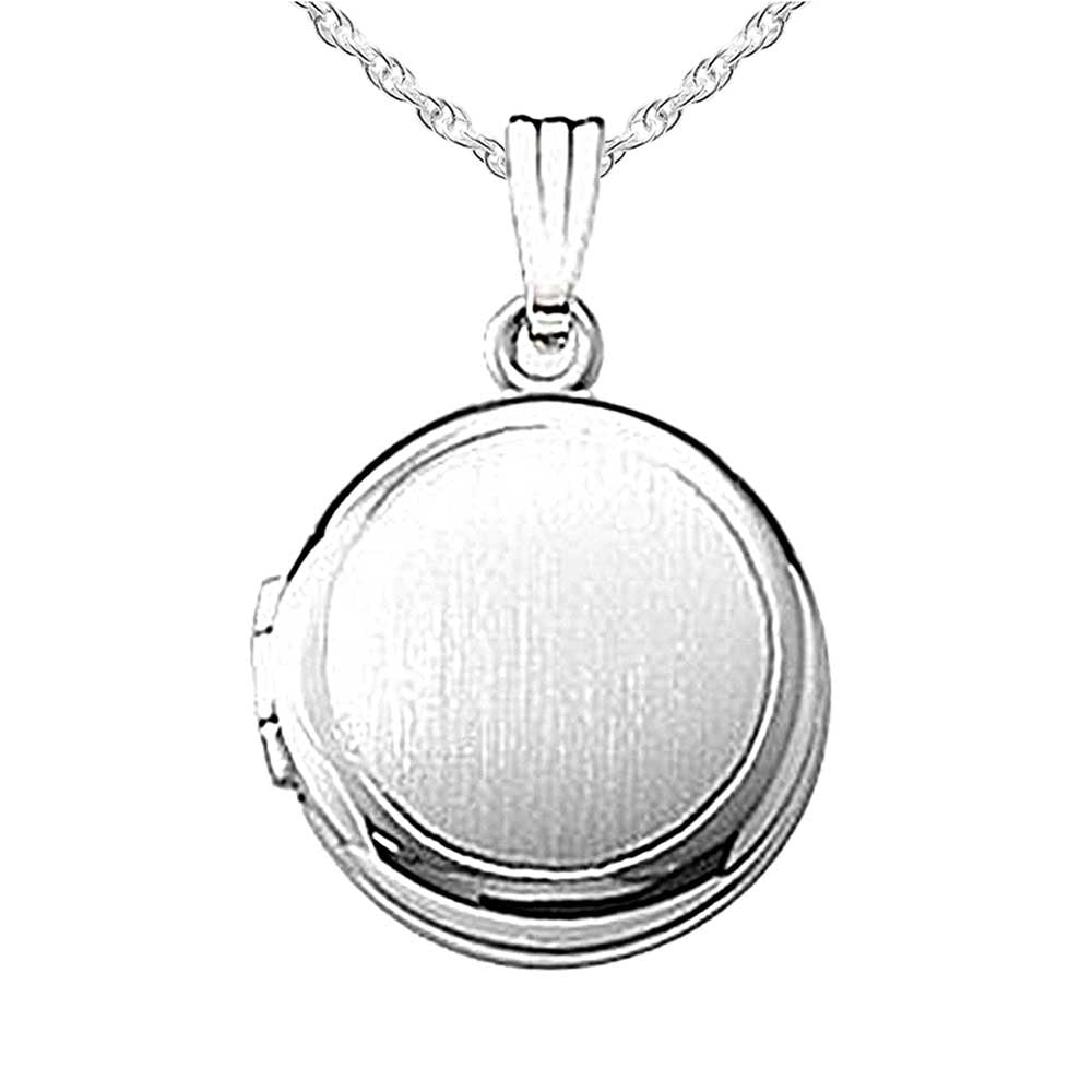 Silver Round Photo Locket