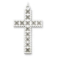 Sterling Silver Laser Designed Cross Charm