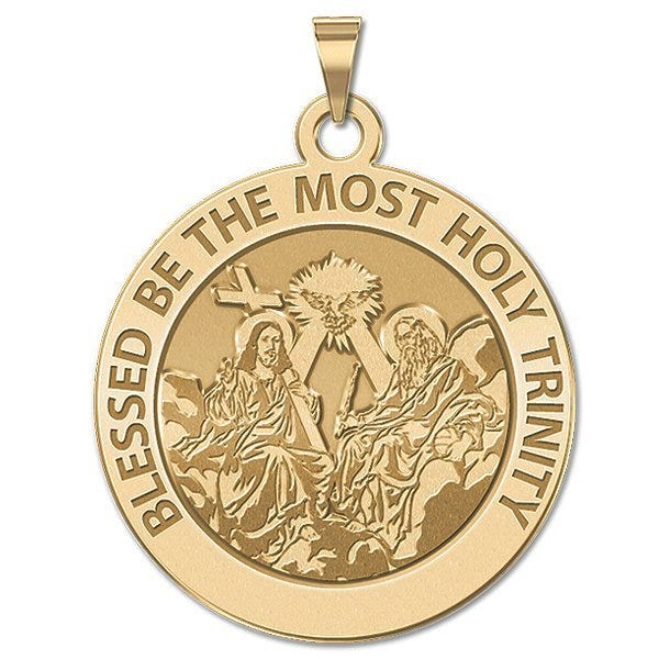 Holy Trinity Round Religious Medal