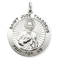 Silver Round Saint Jude Medal