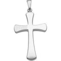 14K White Gold CROSS PENDANT
