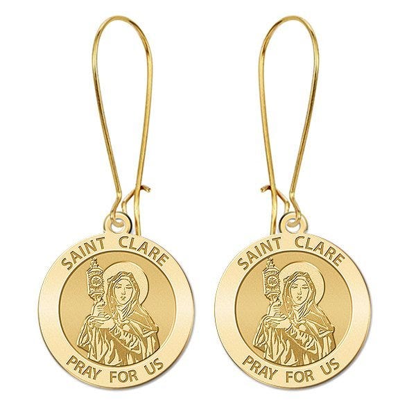 Saint Clare of Assisi Earrings "EXCLUSIVE"