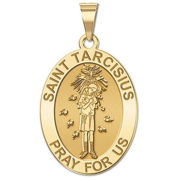 Saint Tarcisius - Oval Religious Medal