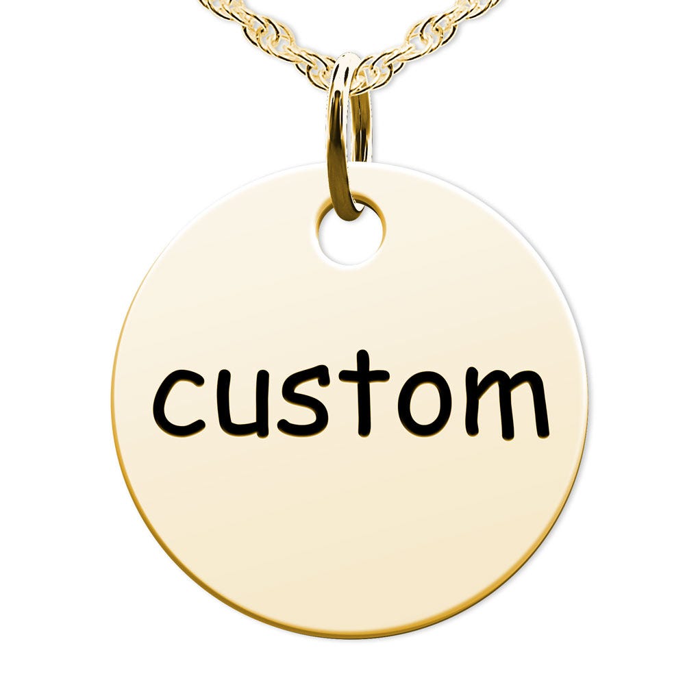 Custom Round Disc Charm