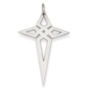 Sterling Silver Laser Designed Cross Pendant