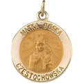 Round Matka Boska Religious Medal