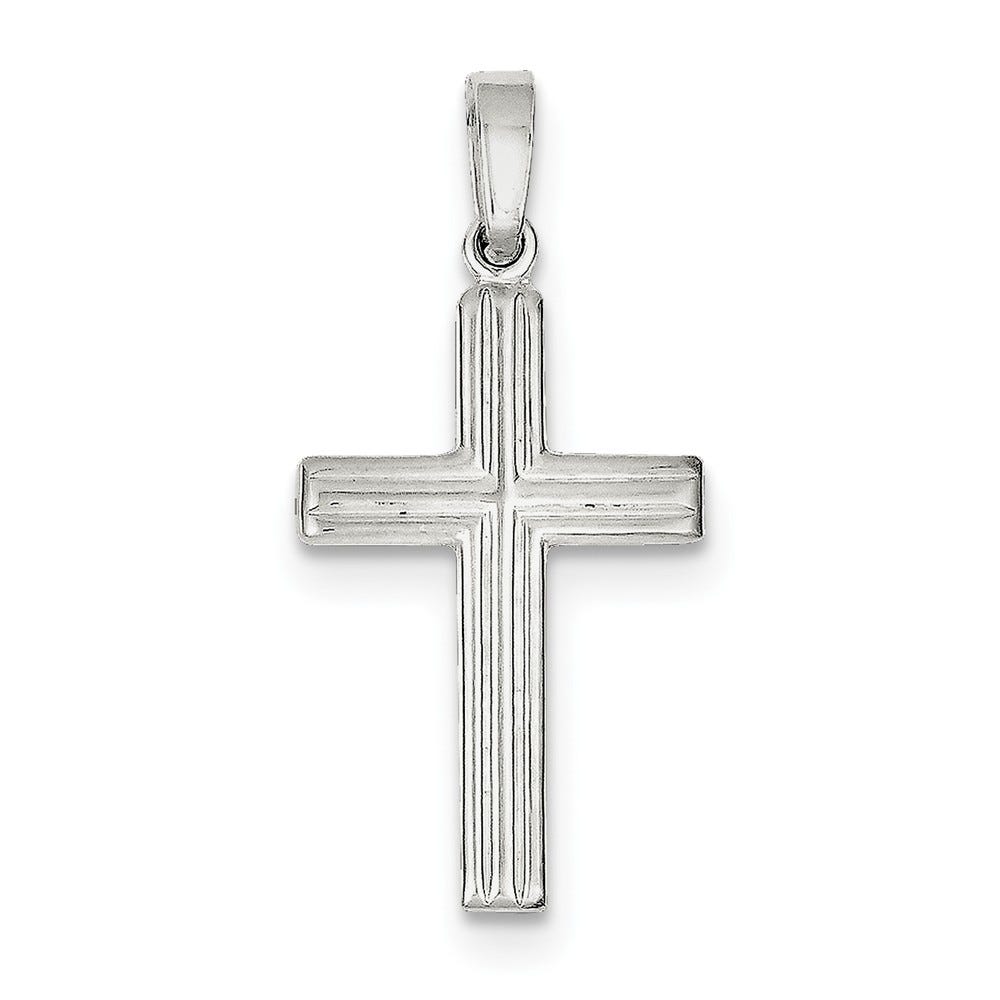 Sterling Silver Polished Cross Pendant