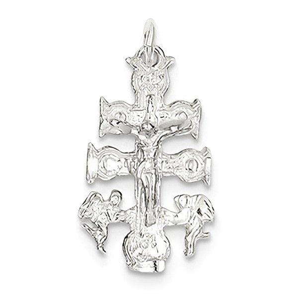 Sterling Silver Cara Vaca Crucifix Pendant