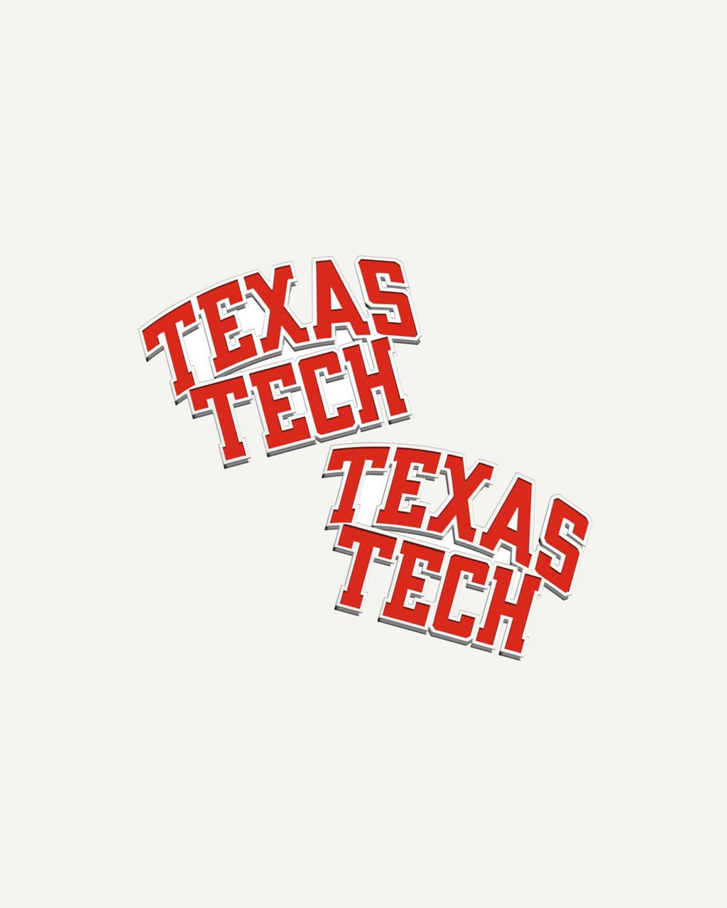 Texas Tech Color Enamel Block Cuff Links