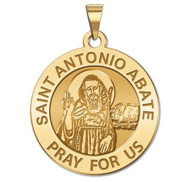 Saint Anthony Abate Round Medal "EXCLUSIVE"