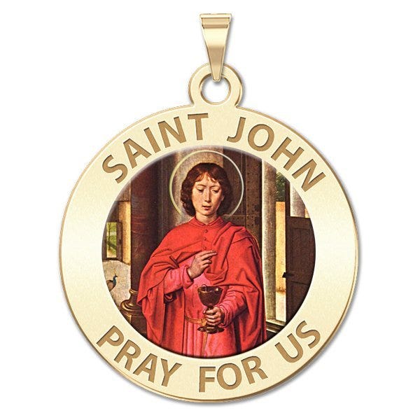 Saint John the Evangelist Religious Medal