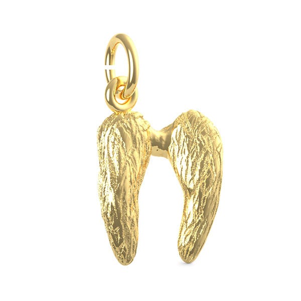Small Angel Wings Charm