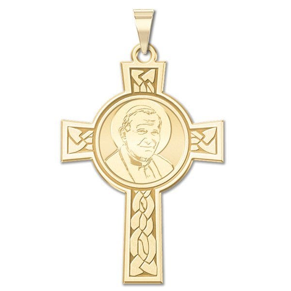 Pope Saint John Paul II Cross Religious Medal