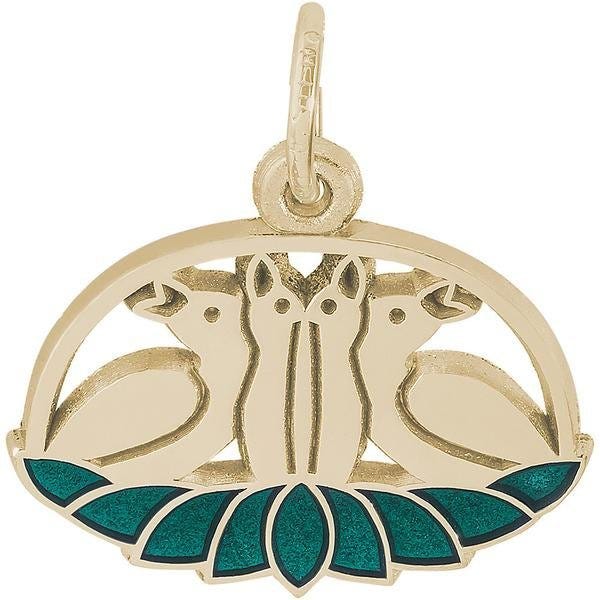 Four Calling Birds Charm