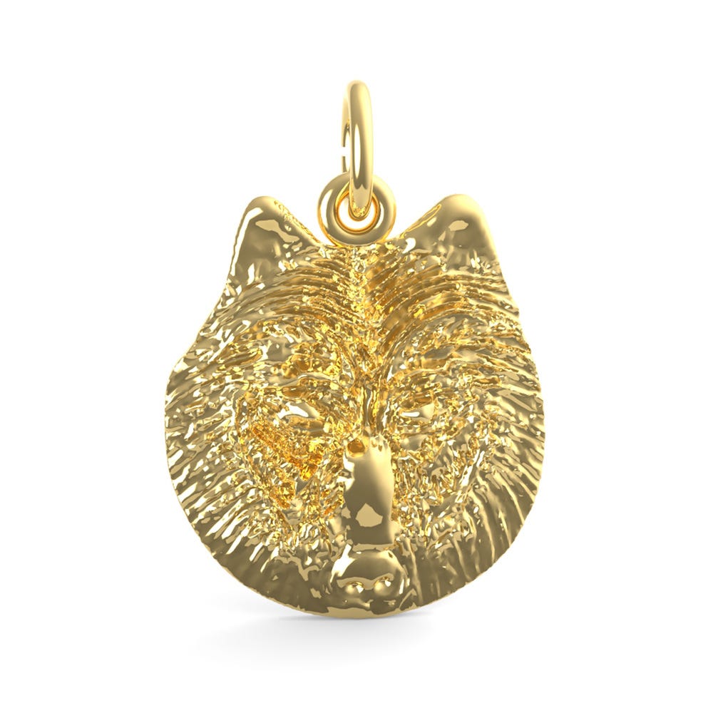 Wolf Head Charm
