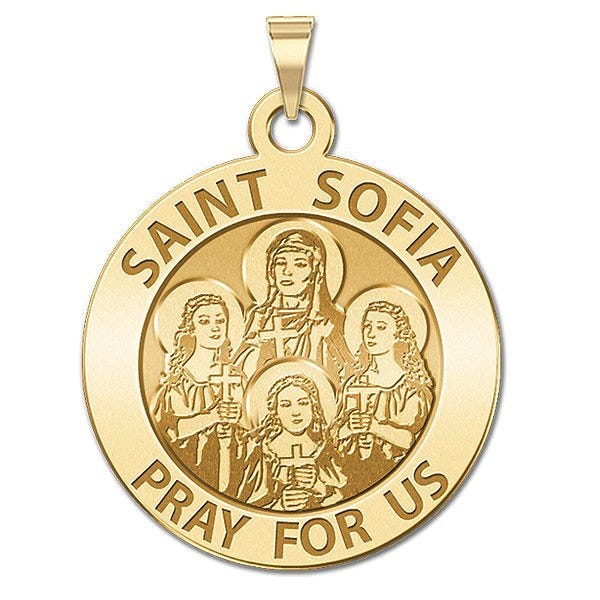 Saint Sofia w/(Hope Faith & Charity) Religious Medal