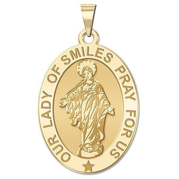 Our Lady of Smiles Medal - Oval "EXCLUSIVE"