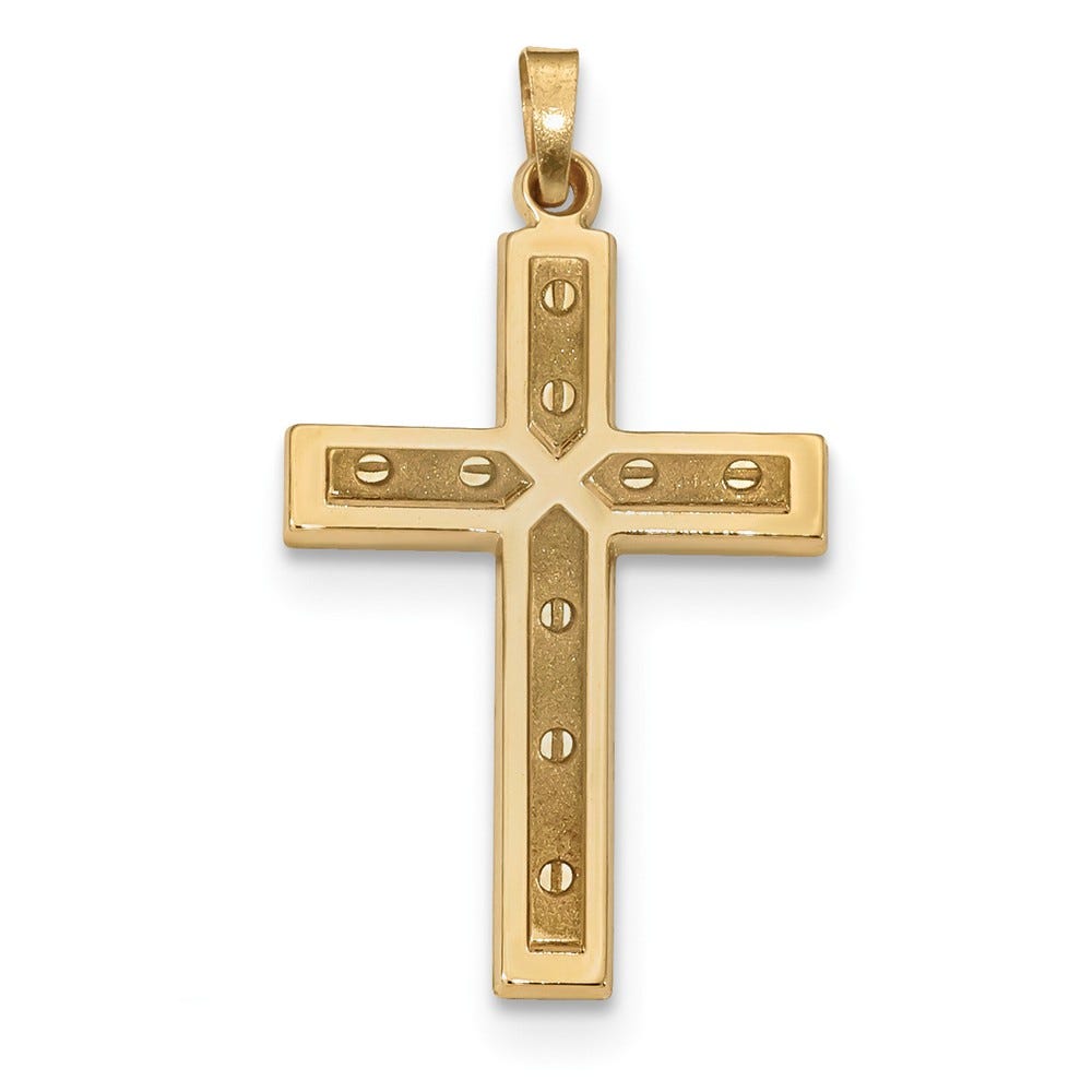 14k Polished Cross Pendant