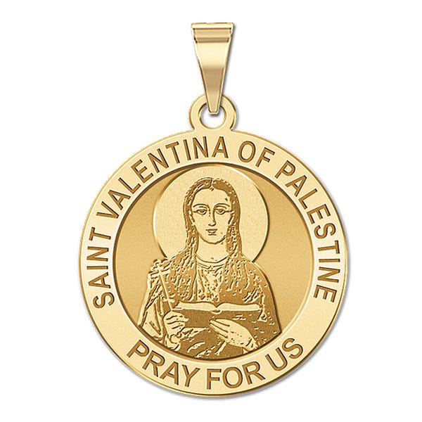 Saint Valentina of Palestine Religious Medal