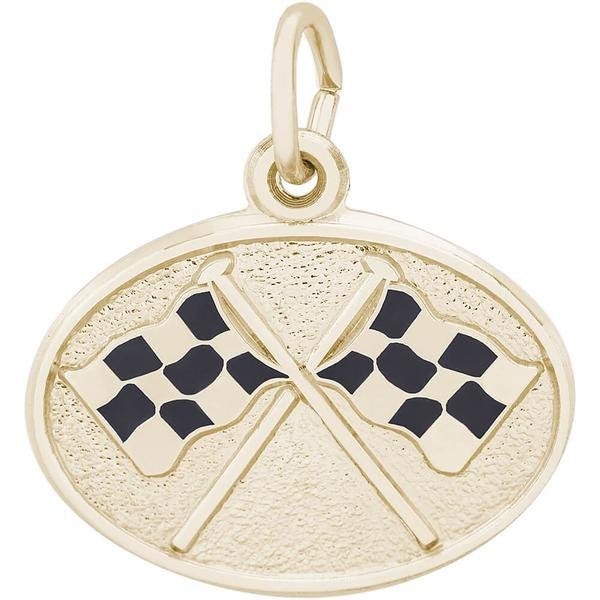 Flags Crossed Engravable