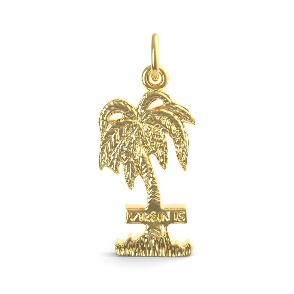 Virgin Islands Palm Tree Charm