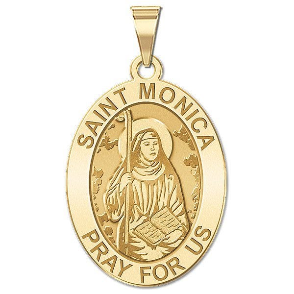Saint Monica Oval Religious Medal