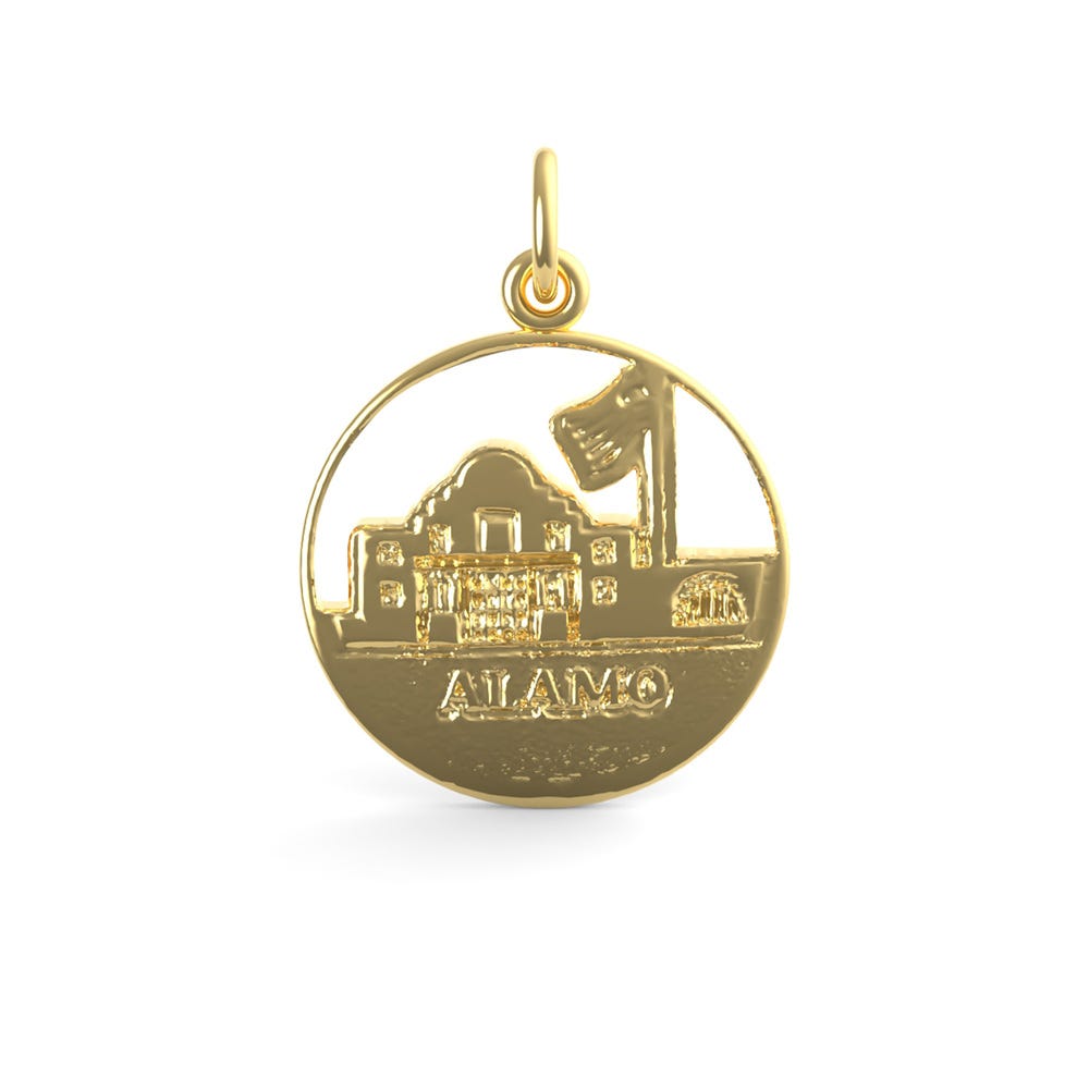 The Alamo Disc Charm