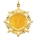 14K Yellow Gold Miraculous Medal