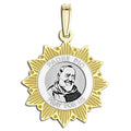 Padre Pio Two-Tone Sun Border "EXCLUSIVE"