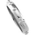 14K White Gold Rosary Ring