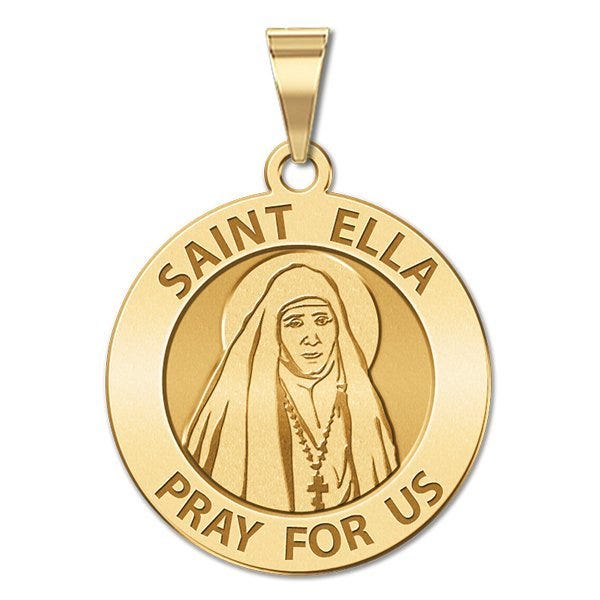 Saint Ella Religious Round Medal "EXCLUSIVE"