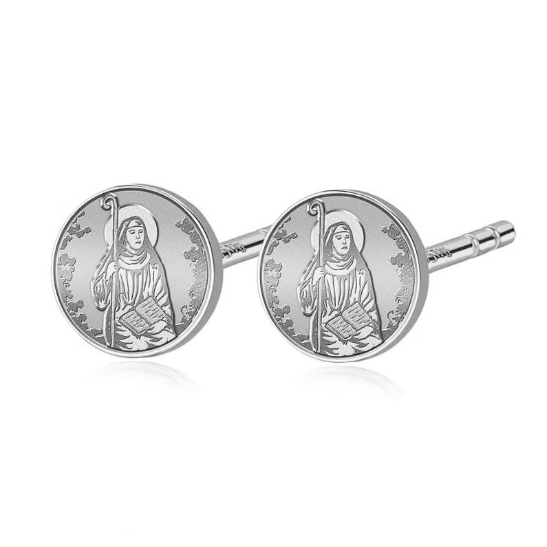 Pair of Saint Monica Stud Earrings