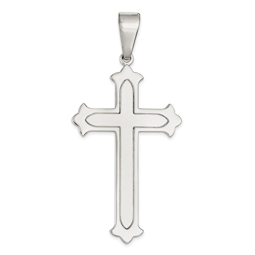Sterling Silver Polished Cross Pendant