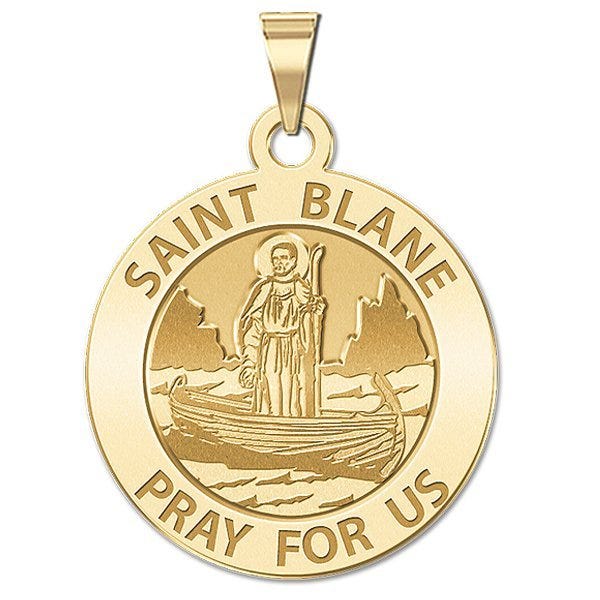 Saint Blane Round Religious Medal