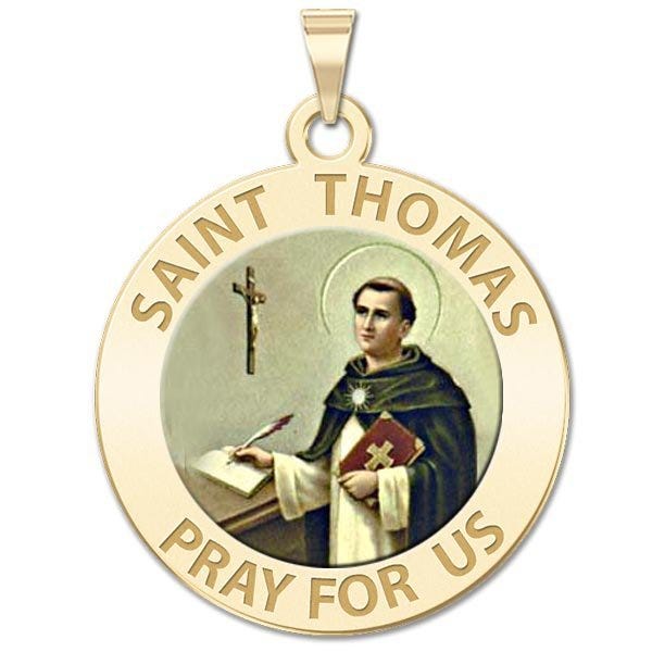 Saint Thomas Aquinas Religious Medal  "EXCLUSIVE"