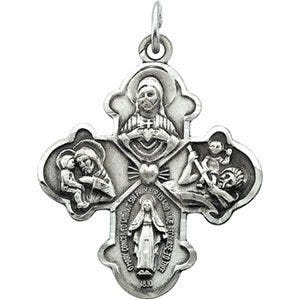 Sterling Silver 4-WAY CROSS PENDANT