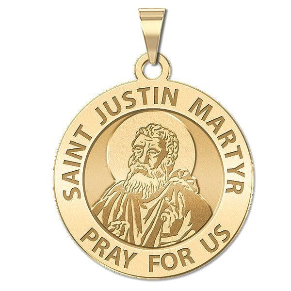 Saint Justin Martyr Religious Medal  "EXCLUSIVE"